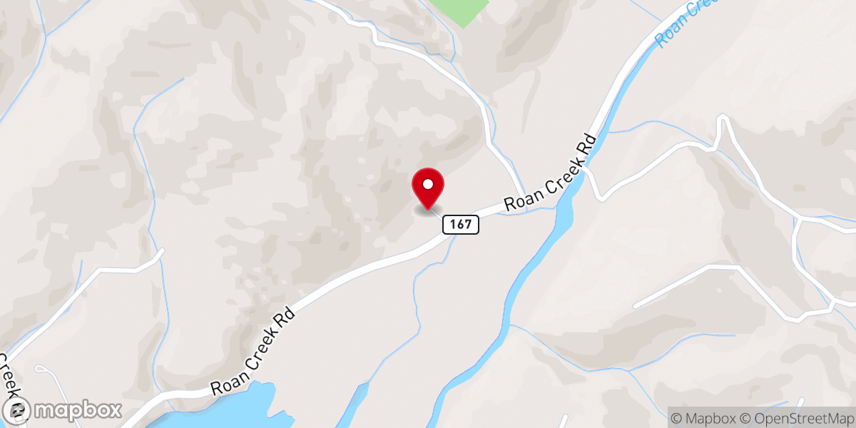 Map showing location of Rock Springs Christian Church