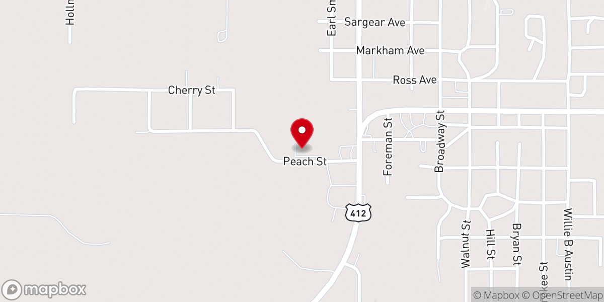 Map showing location of Cornerstone Outreach Church