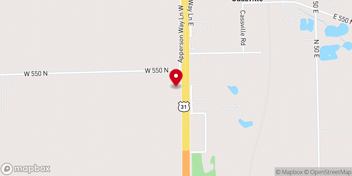 Map showing location of Carpenter's House