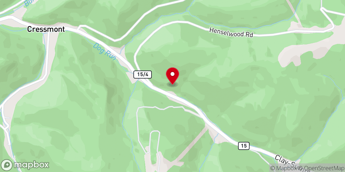 Map showing location of Pleasant Dale Missionary Baptist Church
