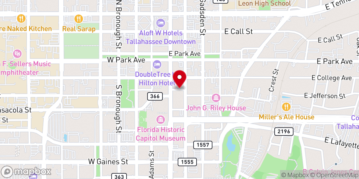 Map showing location of Christian Campus Fellowship