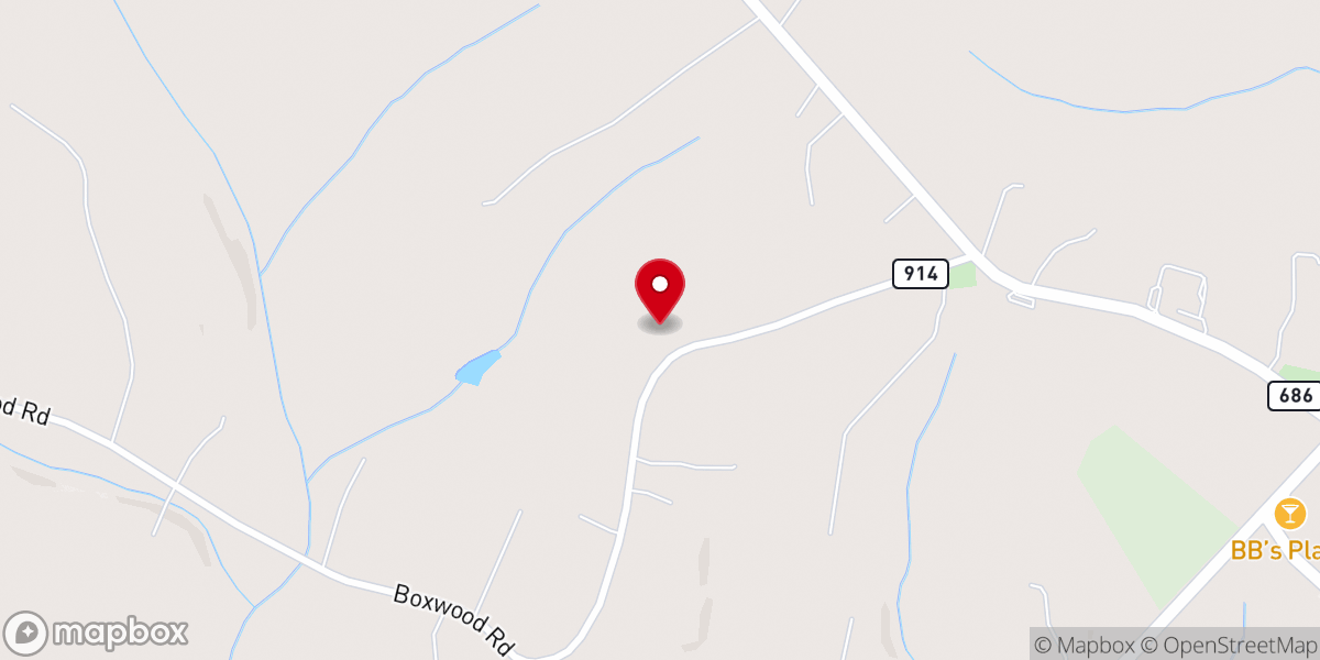 Map showing location of Zion United Methodist Church