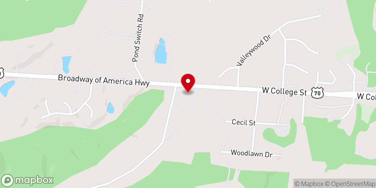 Map showing location of Compassion Church Dickson