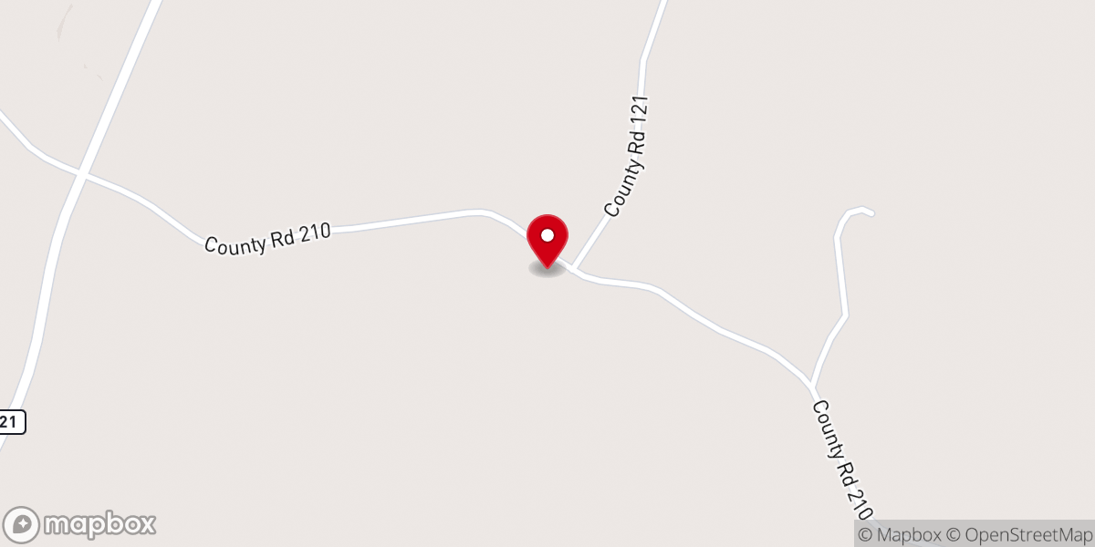 Map showing location of Pleasant Valley M.B. Church