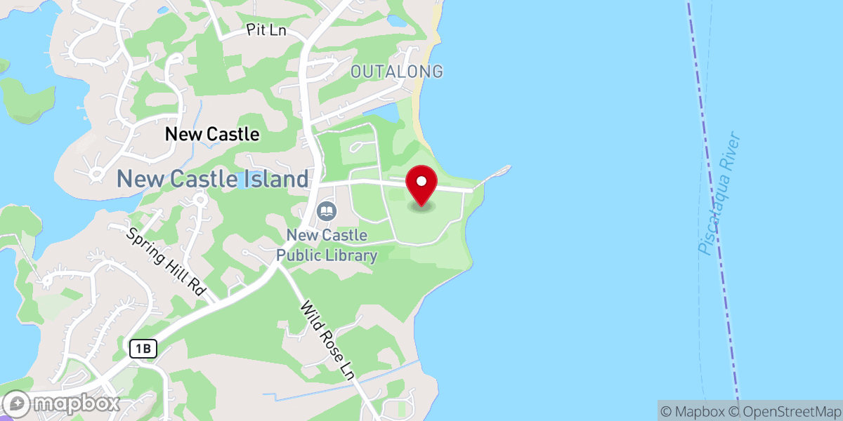 Map showing location of Great Island Common