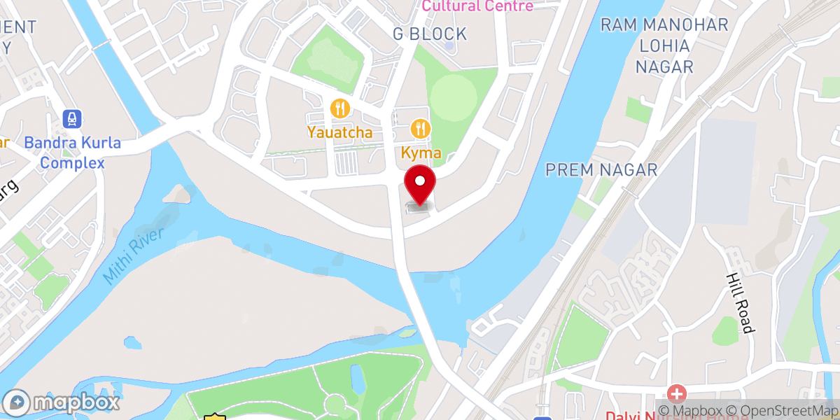 Map showing location of New City Church Mumbai