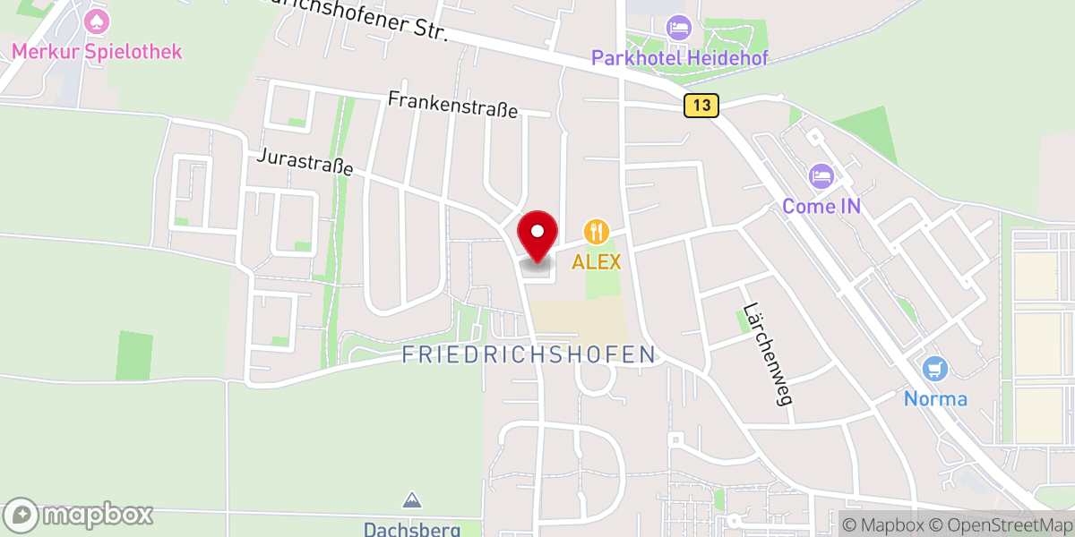Map showing location of Kirche St. Christophorus