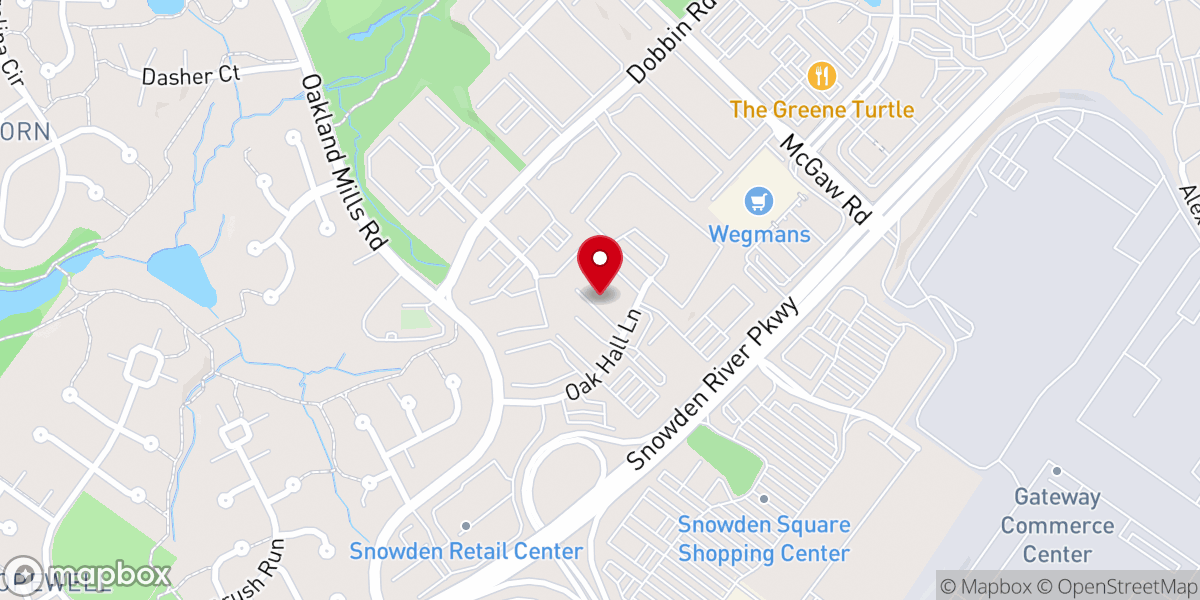 Map showing location of Maryland Hope Presbyterian Church