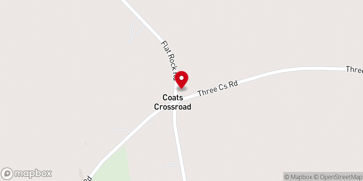Map showing location of Pleasant Grove Church