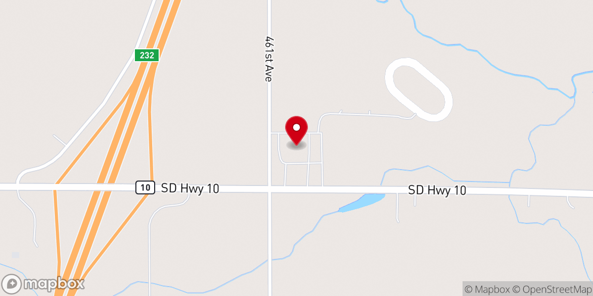 Map showing location of Dakota Connection Casino and Travel Center