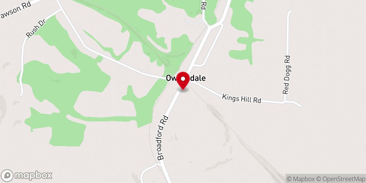 Map showing location of Owensdale Methodist Church
