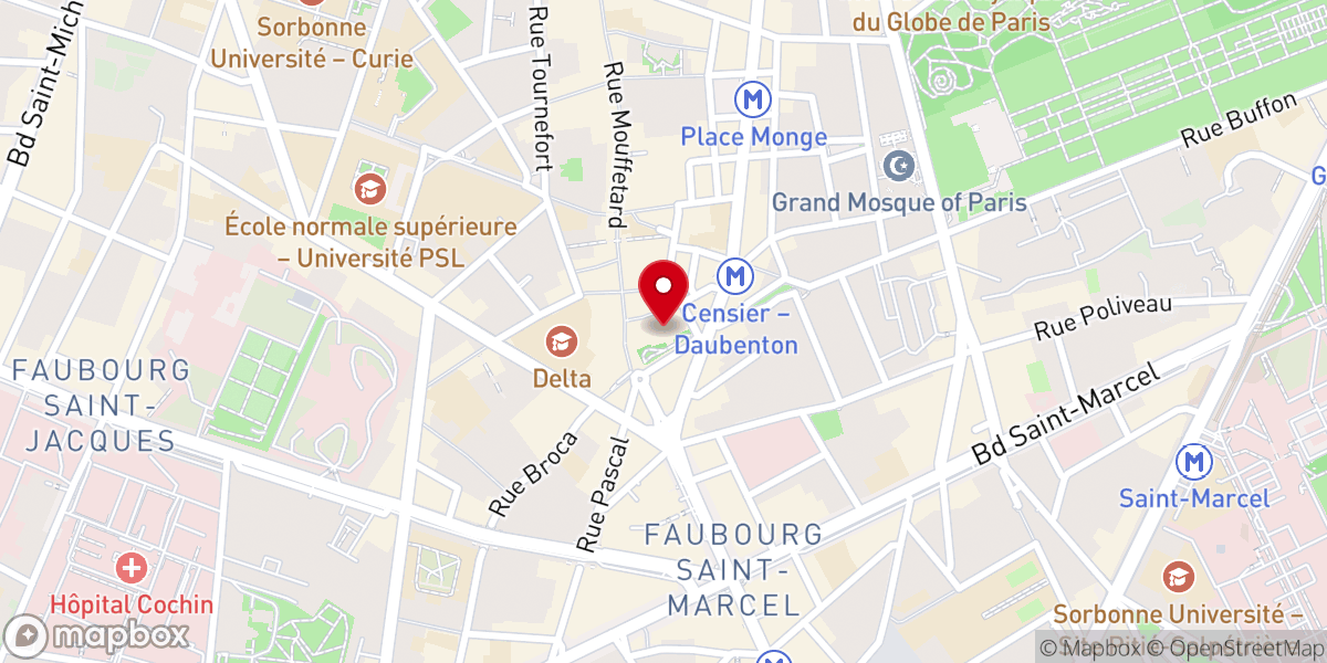 Map showing location of Église Saint-Médard