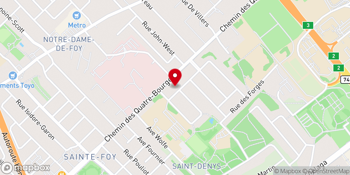 Map showing location of Centre Évangélique Amour Divin (CEVAD)