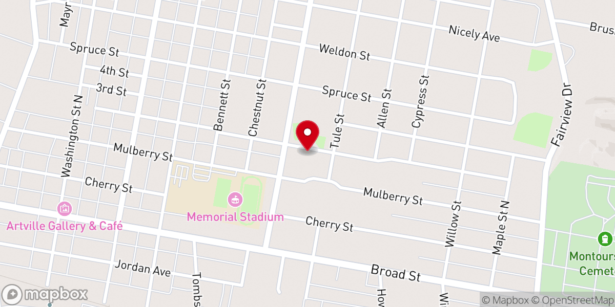 Map showing location of Montoursville Presbyterian Church