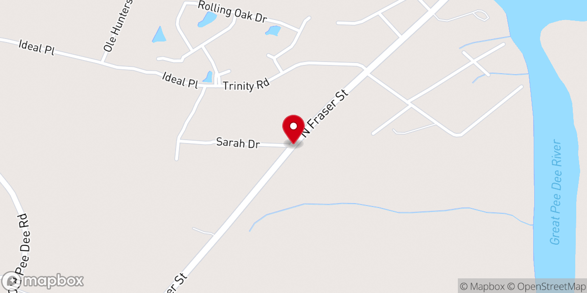 Map showing location of Rockingham Church