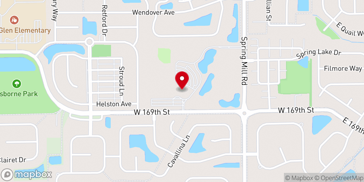 Map showing location of St. Maria Goretti Catholic Church & School