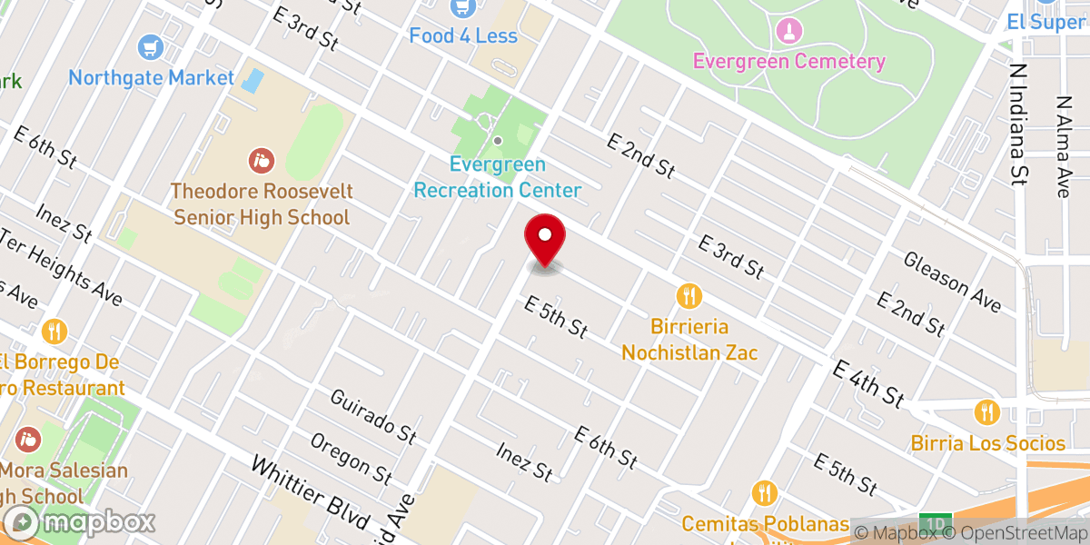 Map showing location of El Shaddai Sp. Seven Day Adventist Church