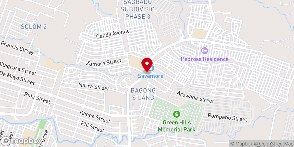 Map showing location of The Church in Bacolod City