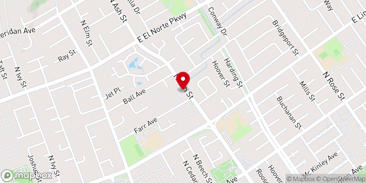 Map showing location of Fundamental Baptist Church
