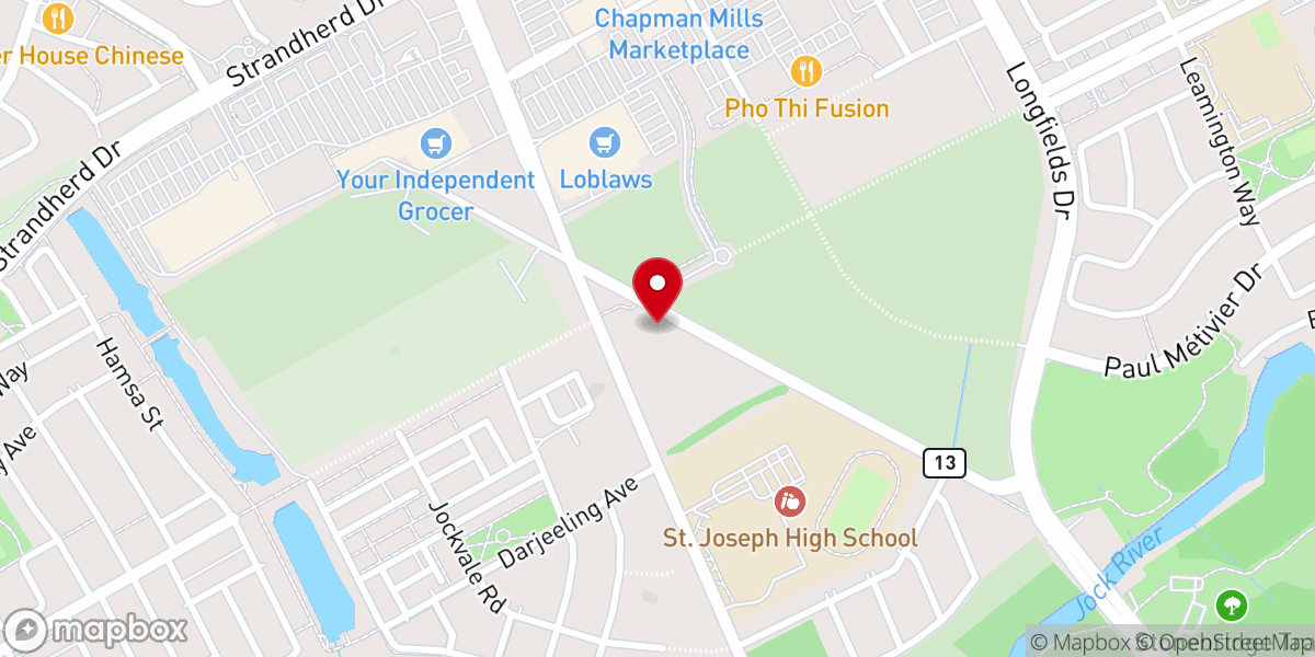 Map showing location of Nepali Heritage Ottawa