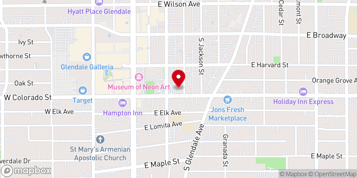 Map showing location of United Community Church