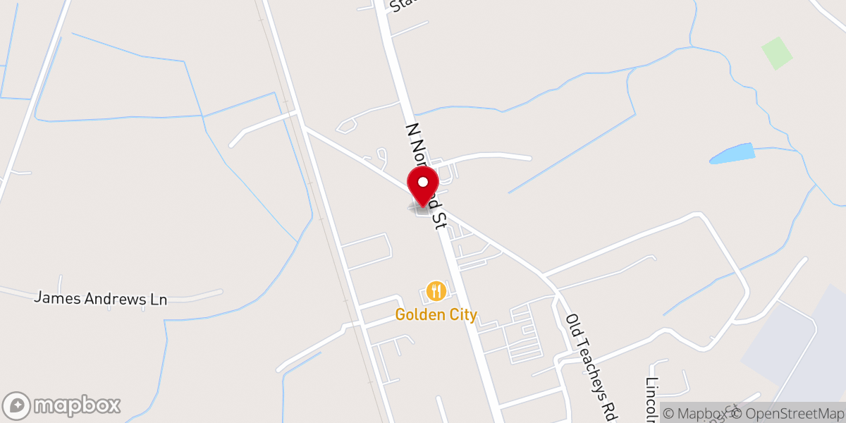 Map showing location of Pizza Hut