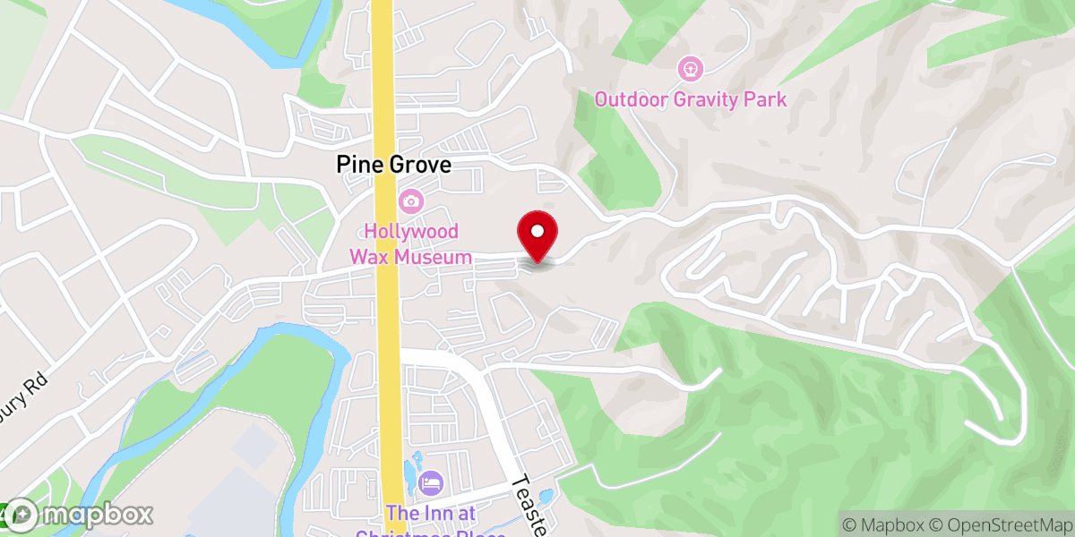 Map showing location of Hope Now Pavilion