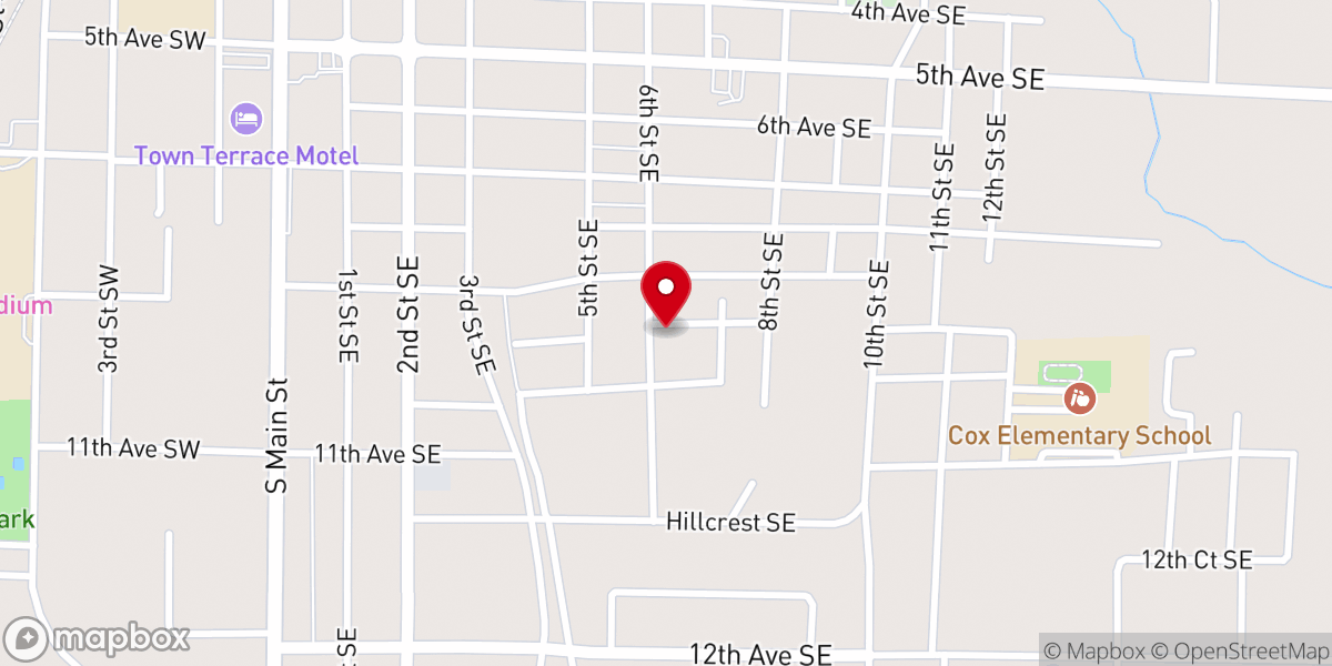 Map showing location of Macedonia Baptist Church