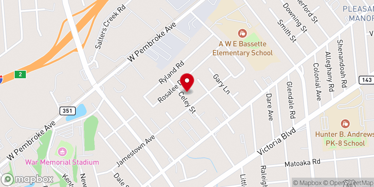 Map showing location of Greater Emmanuel Church Of God