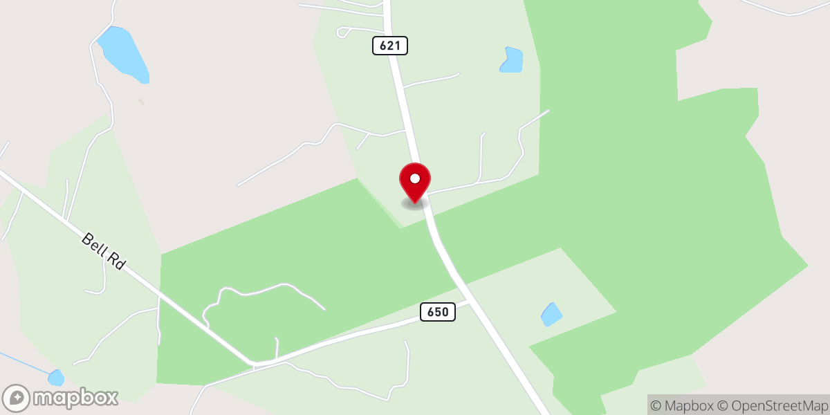 Map showing location of Rerock Church