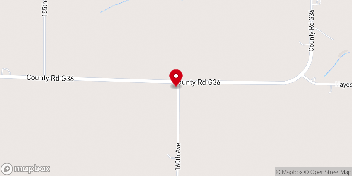 Map showing location of Farmers Chapel