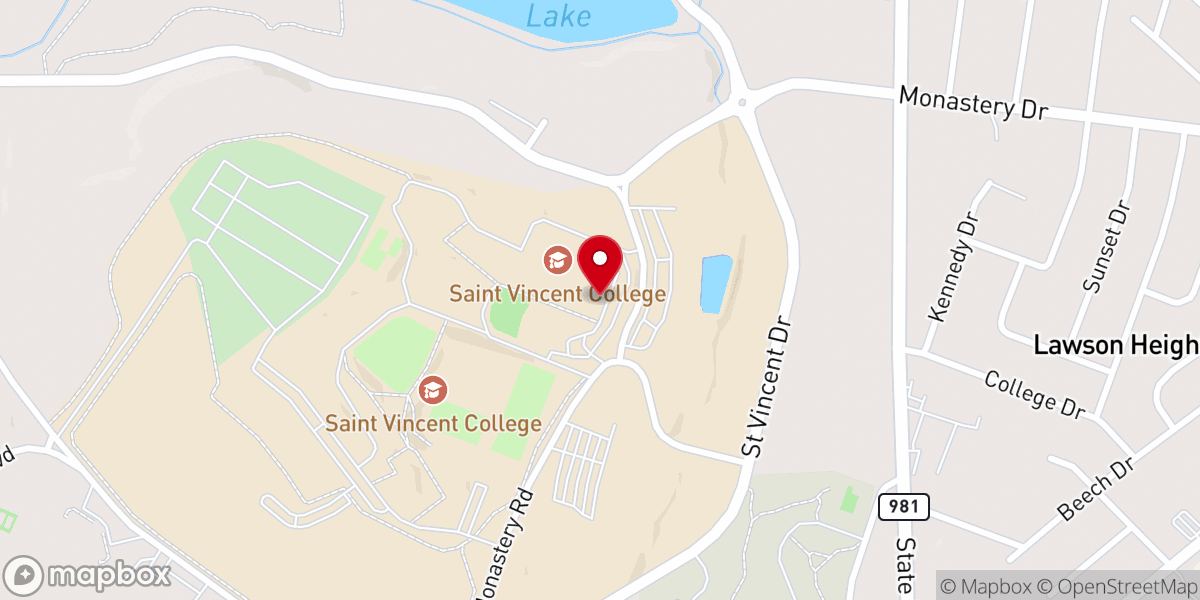 Map showing location of St Vincent Basilica Gift Shop