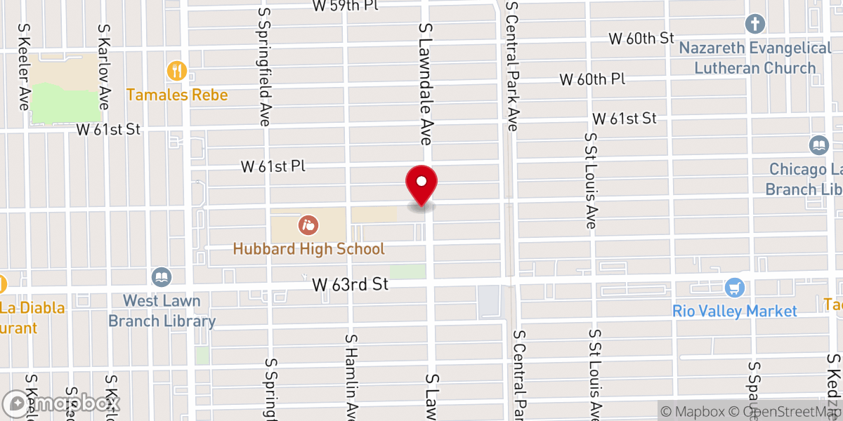 Map showing location of St Nicholas of Tolentine Catholic Church