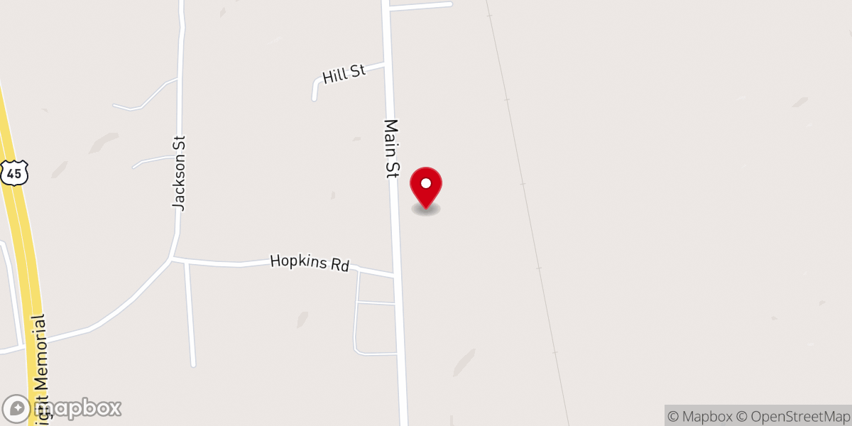 Map showing location of Bethel Springs United Pentecostal