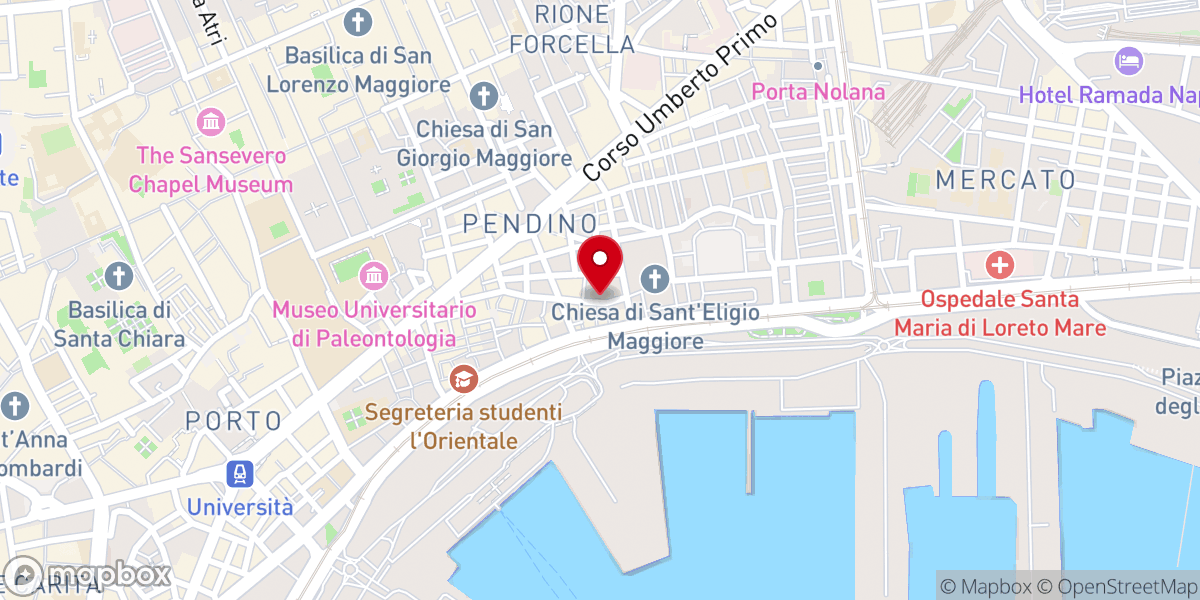 Map showing location of Chiesa di San Giovanni a Mare