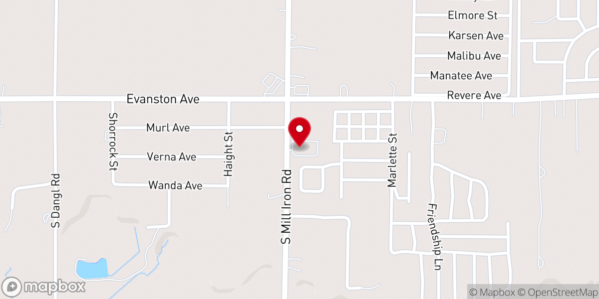 Map showing location of Connection Point Church of God