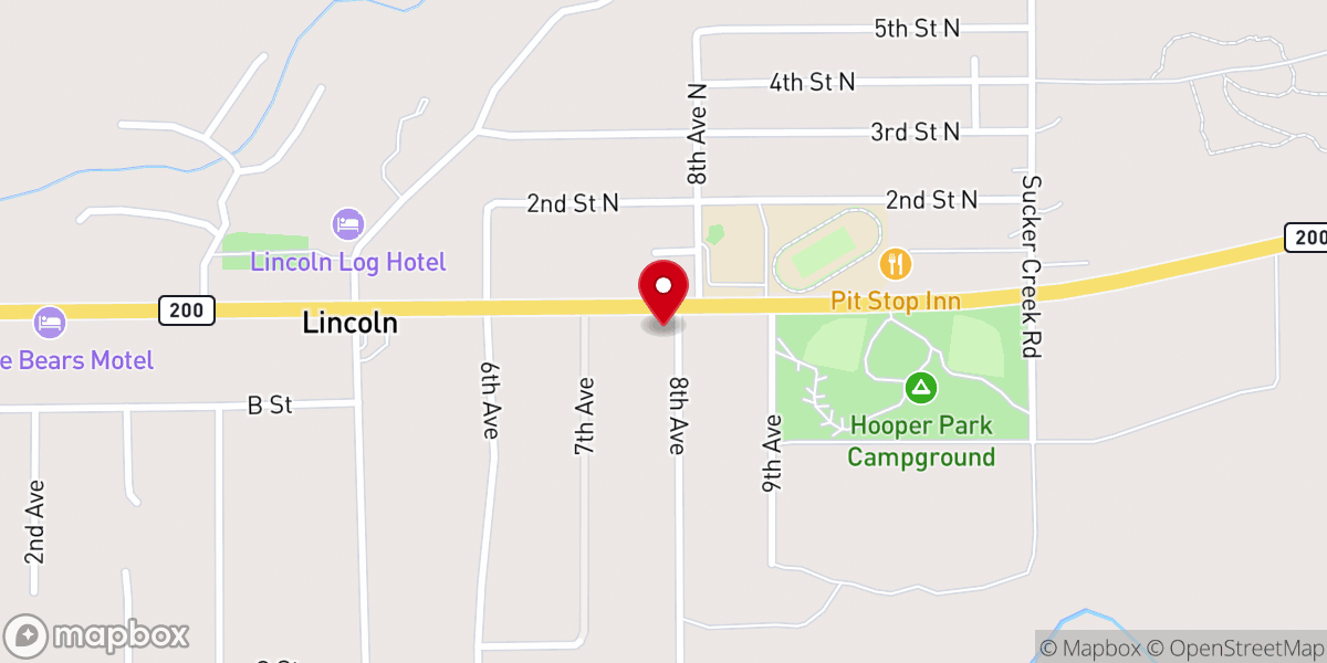 Map showing location of Lincoln Community Methodist