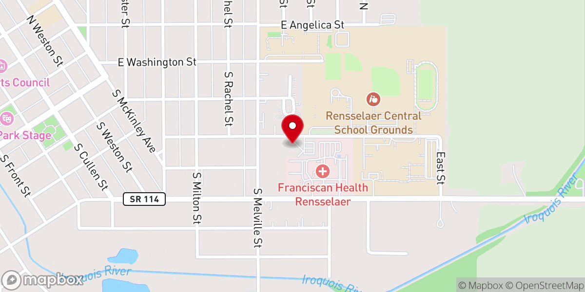 Map showing location of Jasper County Community Services
