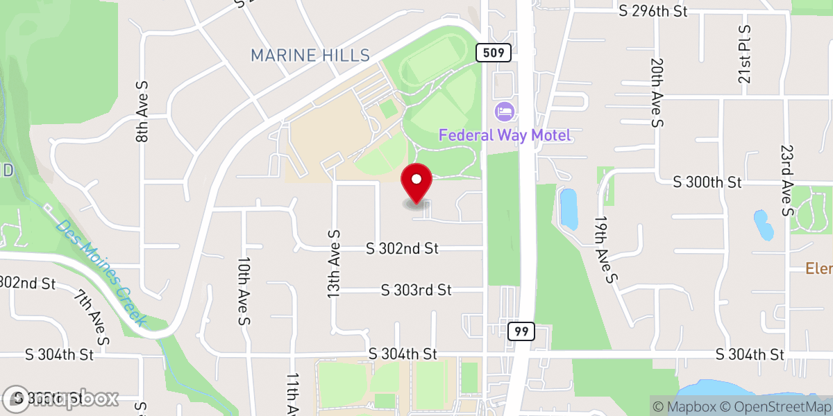 Map showing location of The Mountain Church