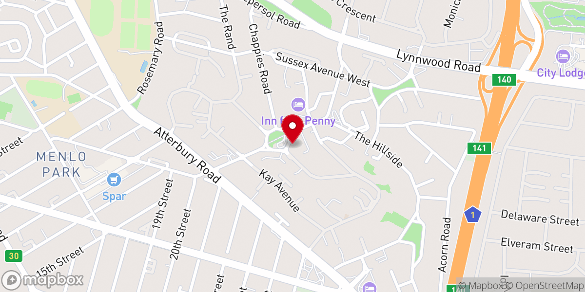 Map showing location of St. John Fisher Catholic Church