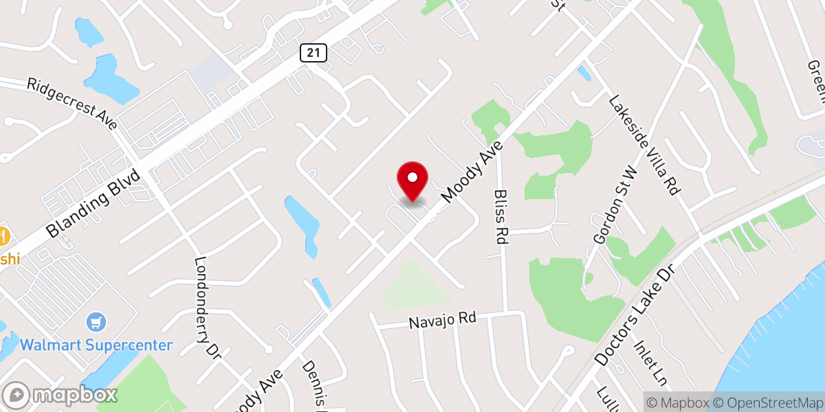 Map showing location of Church of the Nazarene