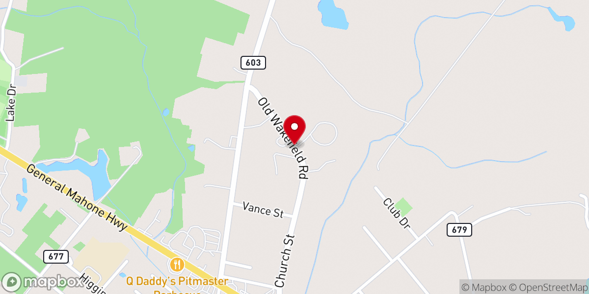 Map showing location of Wakefield Friends Center Camp