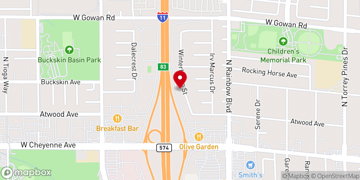 Map showing location of LV Silver Mission & Fellowship Inc