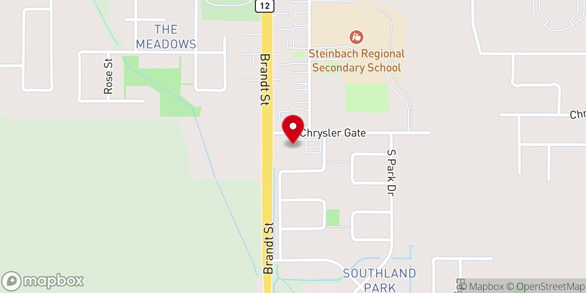 Map showing location of Stonehouse Covenant Church