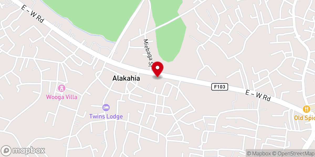 Map showing location of Rhema House International Church
