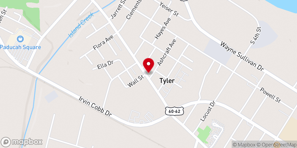 Map showing location of Bethel Tabernacle