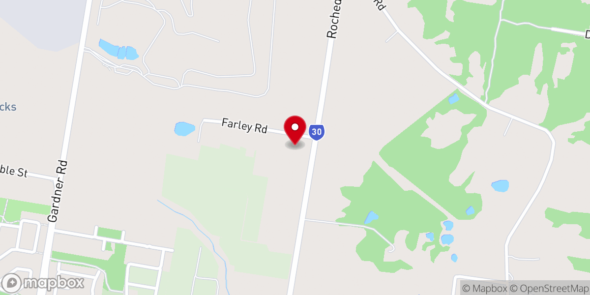 Map showing location of New Heart Baptist Church