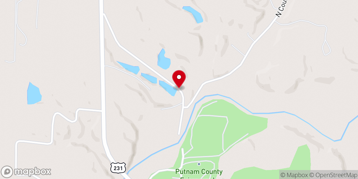 Map showing location of ServiceMaster of Greencastle