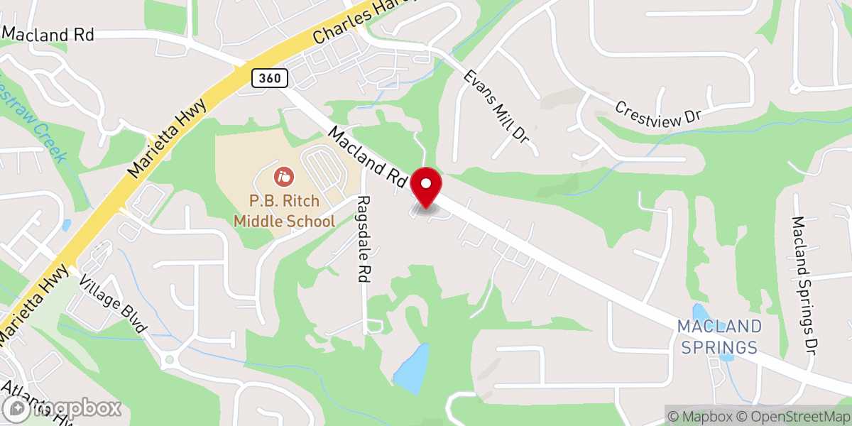 Map showing location of Christ Life Church
