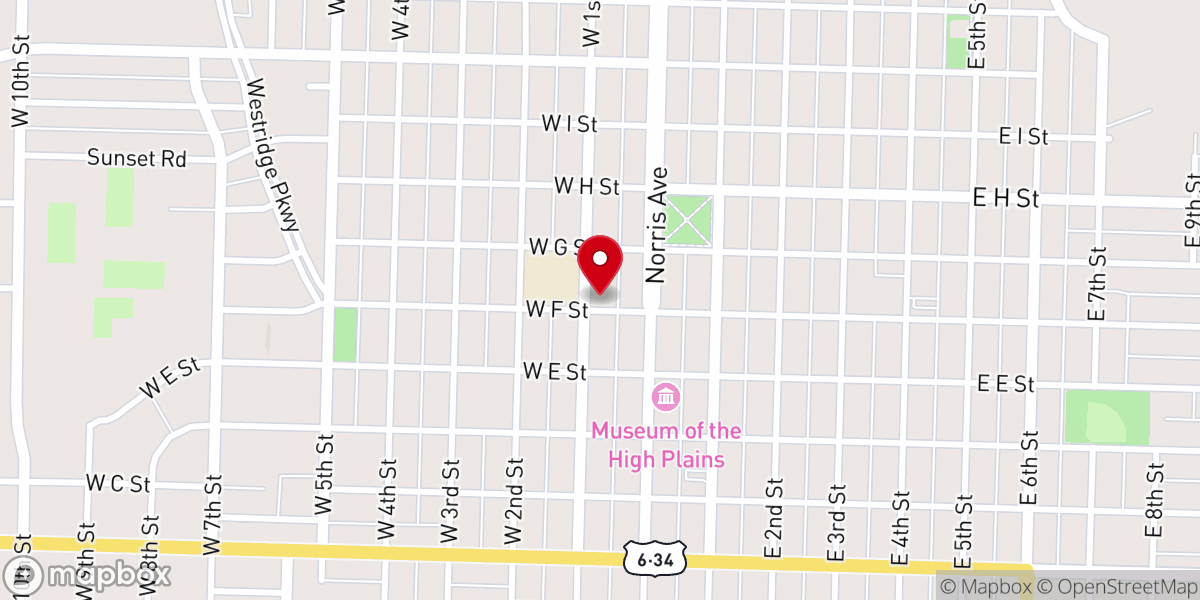 Map showing location of Christian Science Reading Room